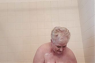 Juicey Pussy Granny Takes A Shower, Want to Watch?